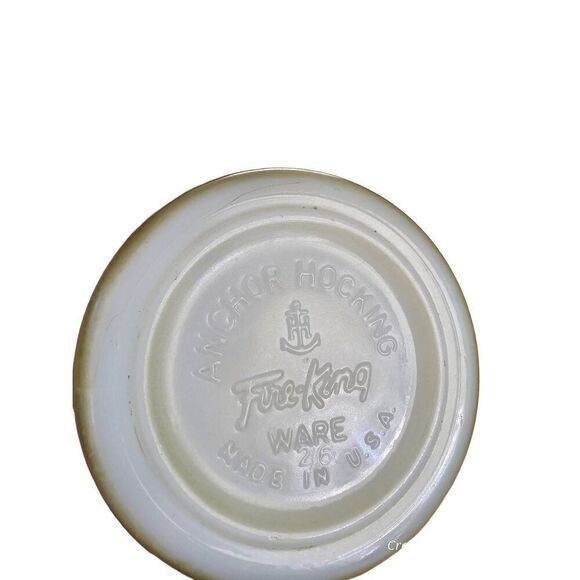 Anchor Hocking Green Fire-King Ware Made in the USA 8 oz. Coffee Tea Cup Mugs Se - Picture 7 of 7